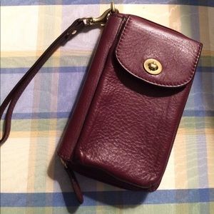 Coach wallet and phone wristlet